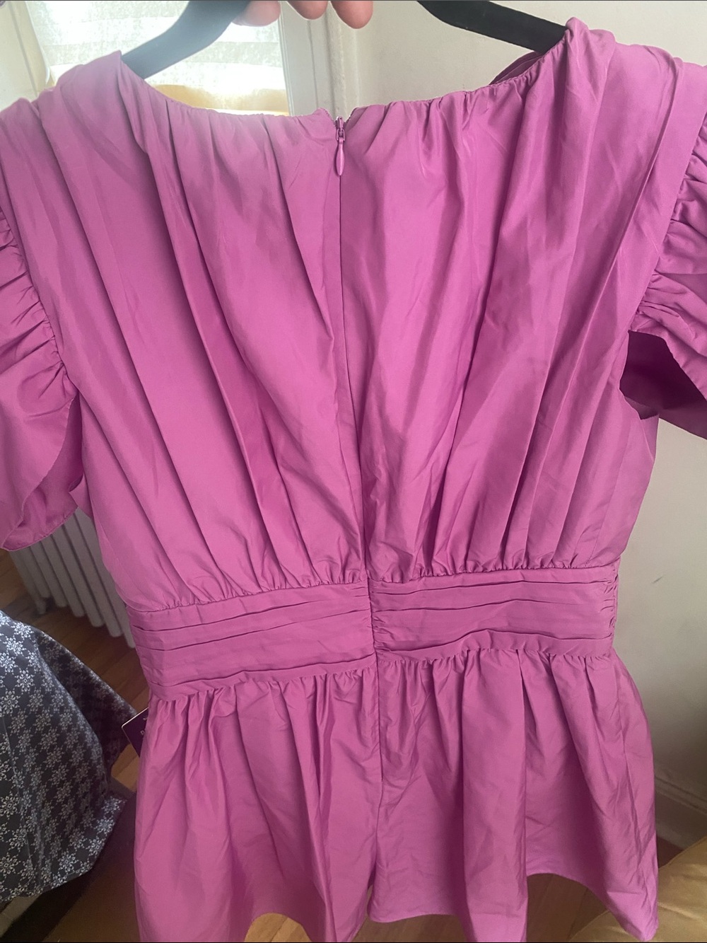 Express Girls' Magenta Puff-Sleeve Party Dress - Picture 15 of 16